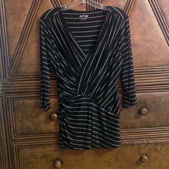 Apt. 9 Black and White Striped work too very soft & comfortable - Picture 1 of 5